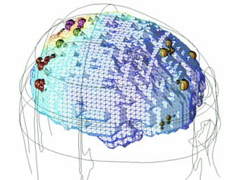 3D wireframe illustration of a brain used in the Defense One Zap article