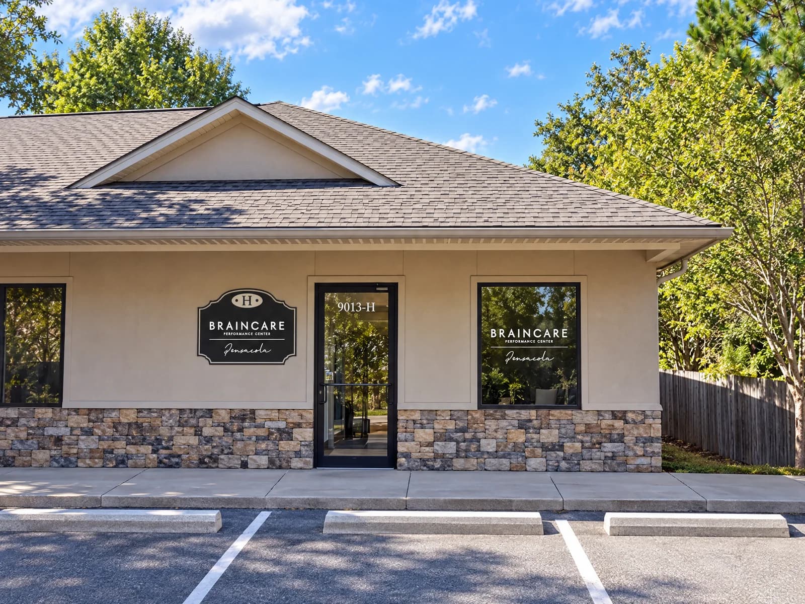 Exterior of the building at 9013 University Parkway, Pensacola, FL 32514.