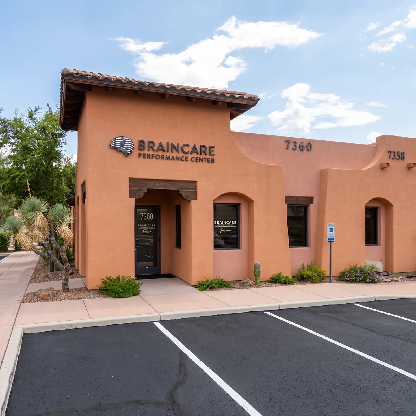 Exterior of the building at 7360 N. La Cholla Blvd, Tucson, AZ 85741.