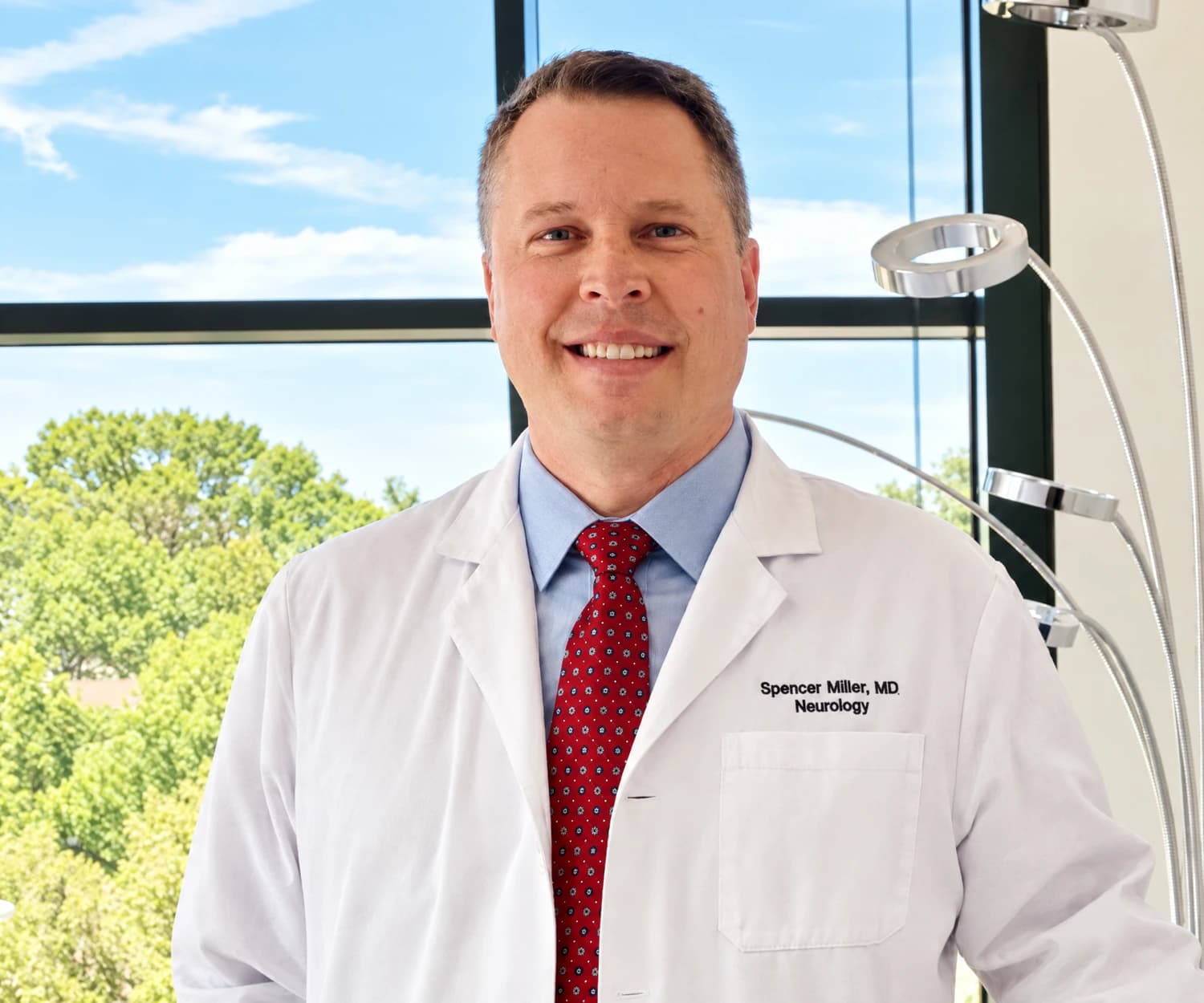 Spencer Miller, M.D., in a clinical portrait